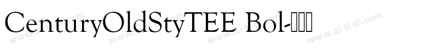 CenturyOldStyTEE Bol字体转换